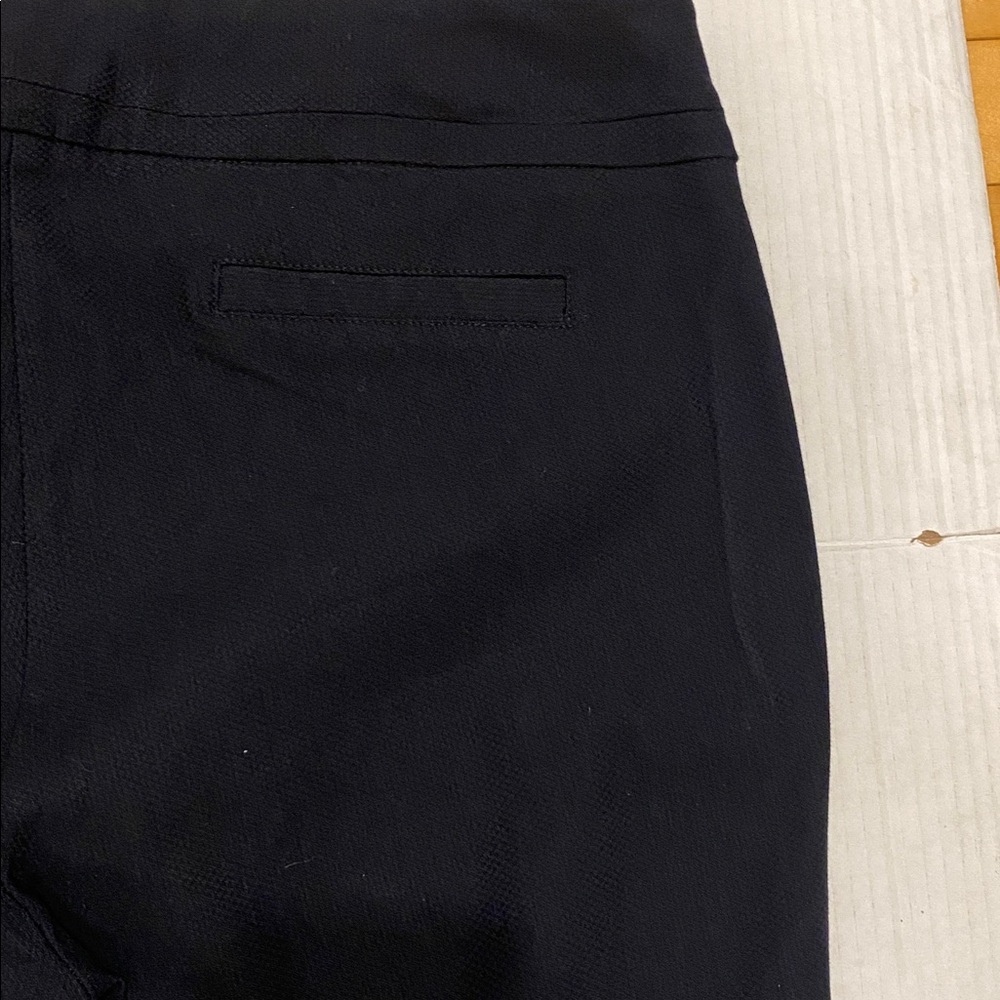 Dalia Black textured Pull-on stretchy Pants Size 16 - Picture 6 of 11